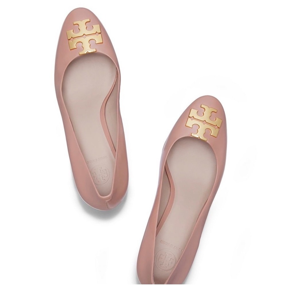 Tory Burch Raleigh Pink Coquette Cottagecore Old Money Boho Block Pumps 6.5